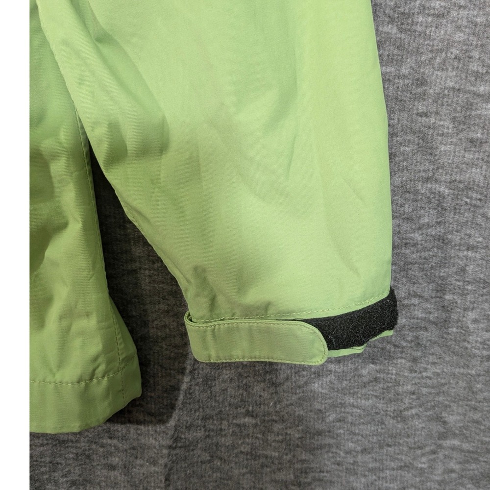 Eddie Bauer WeatherEdge Lime Green Hooded Zip Up Raincoat Womens Size XL - Picture 5 of 12